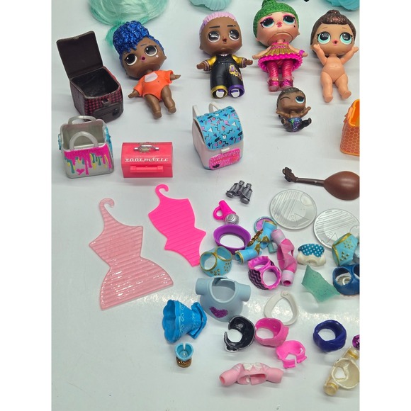 LOL Surprise Dolls Accessories Lot Outfits Shoes Hair Accessories Figures - Picture 5 of 7